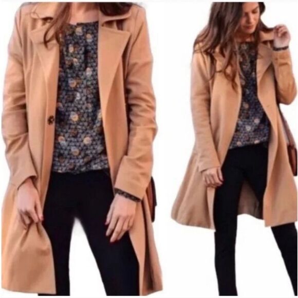 Cabi Love Carol Women's Tan Coat Casablanca size Small - Picture 1 of 12